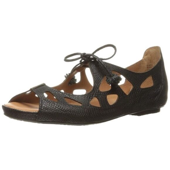 Gentle Souls By Kenneth Cole Brynn Black Textured Leather Mary Janes Sz 10 - Picture 1 of 6